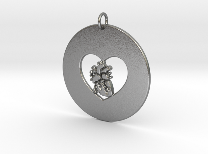 My Heart is in Your Heart Pendant 3d printed