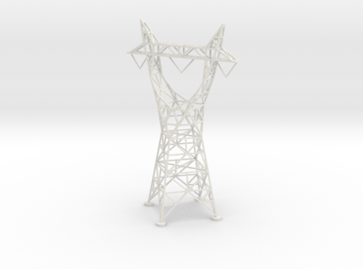 Electrical Transmission Tower 5&quot; version 1 Z scale 3d printed