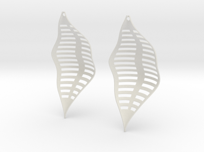 Leaf Earrings 3d printed
