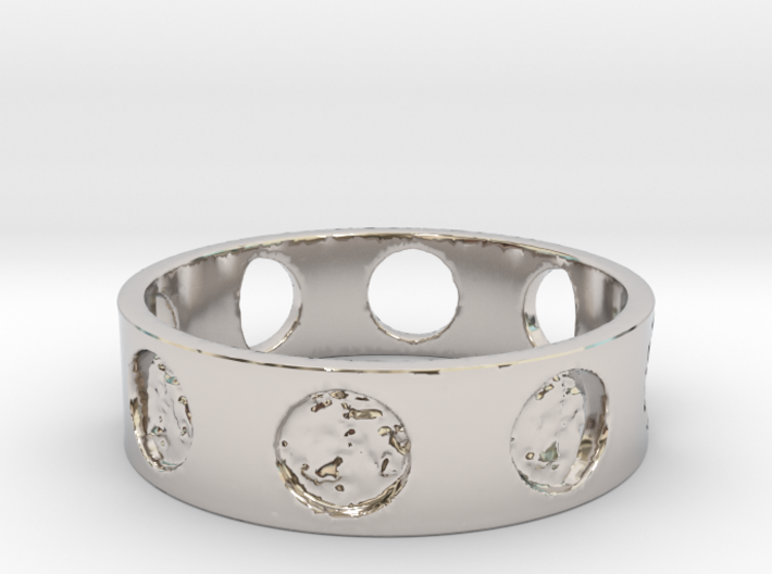 Jillian's Moon Ring 3d printed