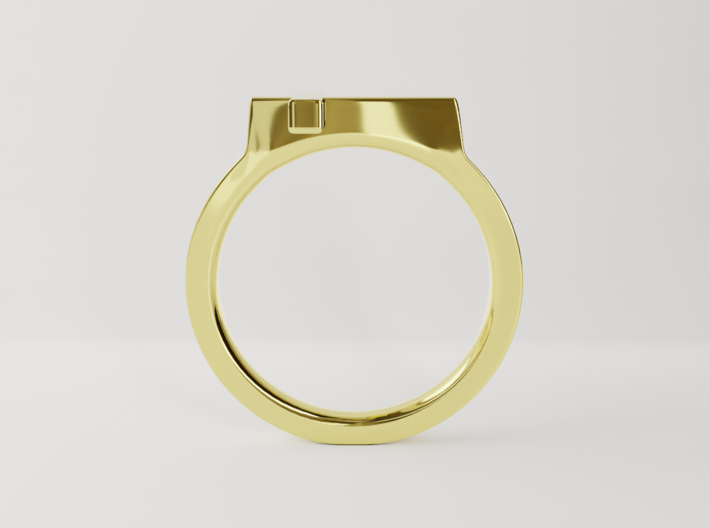 Horizontal Cross Ring - Christian Jewelry 3d printed 