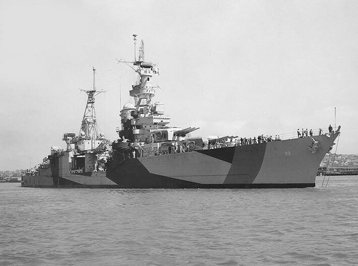 Nameplate Portland CA-33 3d printed Portland-class heavy cruiser USS Portland CA-33 as she appeared in 1944.