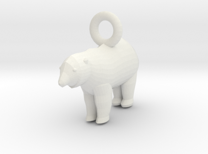 Polar Bear Pendant 3d printed