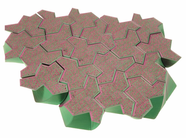 Einstein Tiling Puzzle 3d printed 