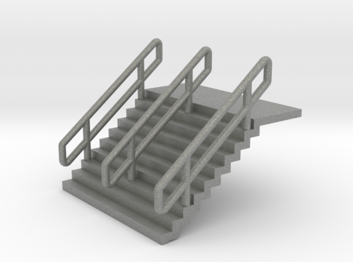 N Scale Stairs H12.5mm + 6mm Platform 3d printed