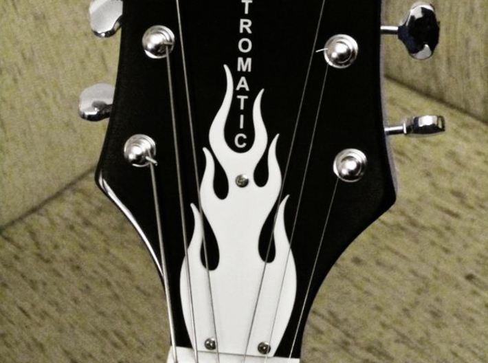 Guitar Truss Rod Cover Flames (narrow) 3d printed