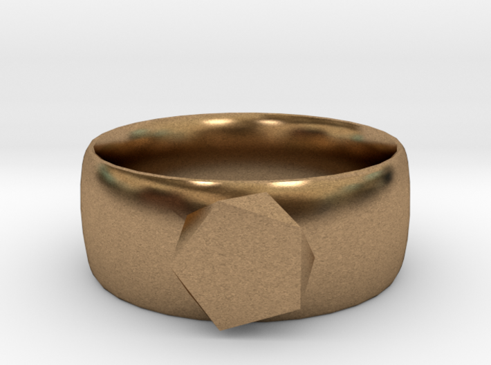 squashed crystal ring 3d printed