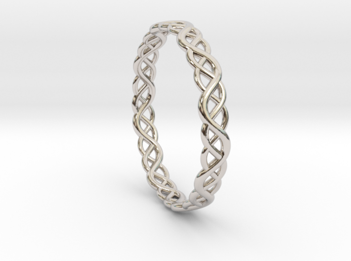 Curved wedding ring - Alliance courbe 3d printed