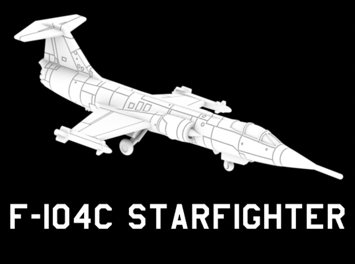 F-104C Starfighter (Loaded) 3d printed