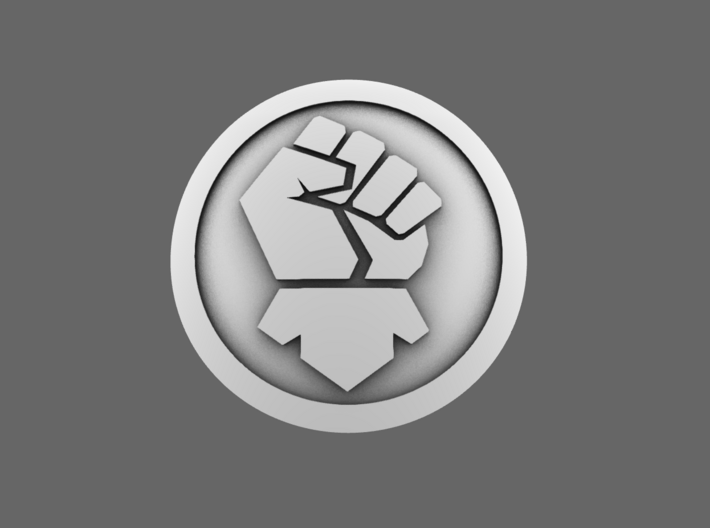 Royal Fists Shoulder Pad Symbols 3d printed 
