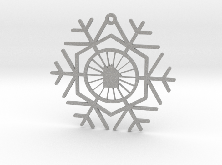 Bike &amp; Build Snowflake 3d printed