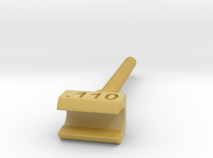 HO .110 Wheel Gauge v8 3d printed Smooth and clearly legible, great option.