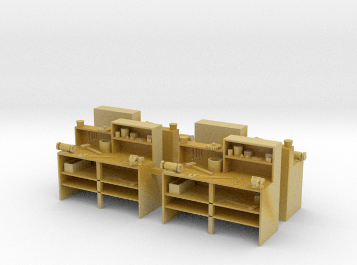 HO Scale Workbench X4 3d printed