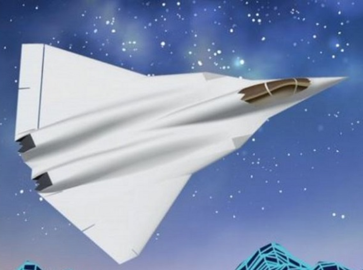 Dassault SCAF 6th Generation Fighter w/Gear 3d printed 