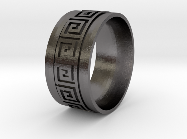 Greek Key Ring 3d printed