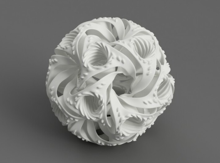 Swirly Wirly Math Art 3d printed 