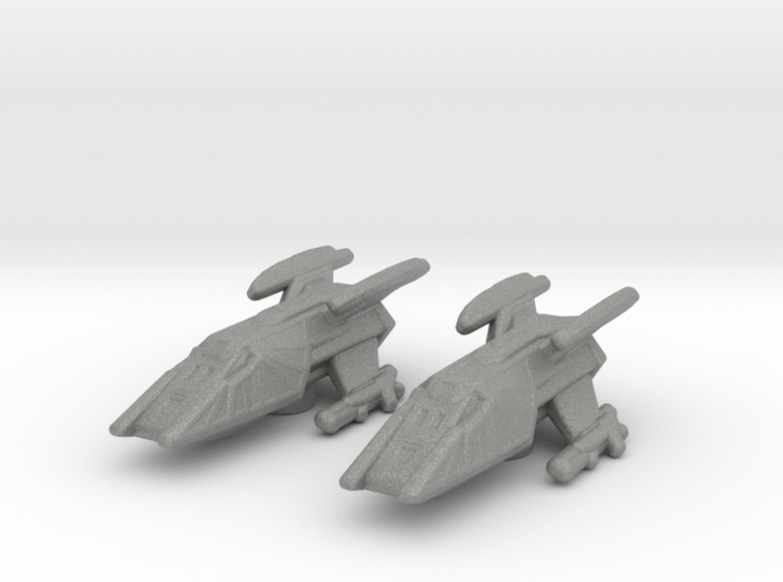 Klingon Toron Shuttle (STO) 1/700 Attack Wing x2 3d printed