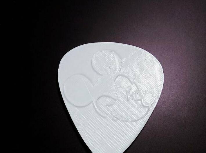 mickey mouse guitar pick 3d printed 