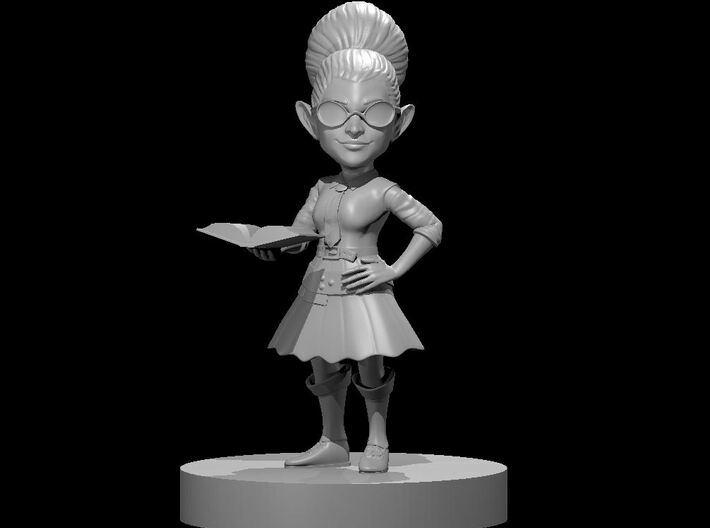 Gnome Female Accountant Wizard 3d printed