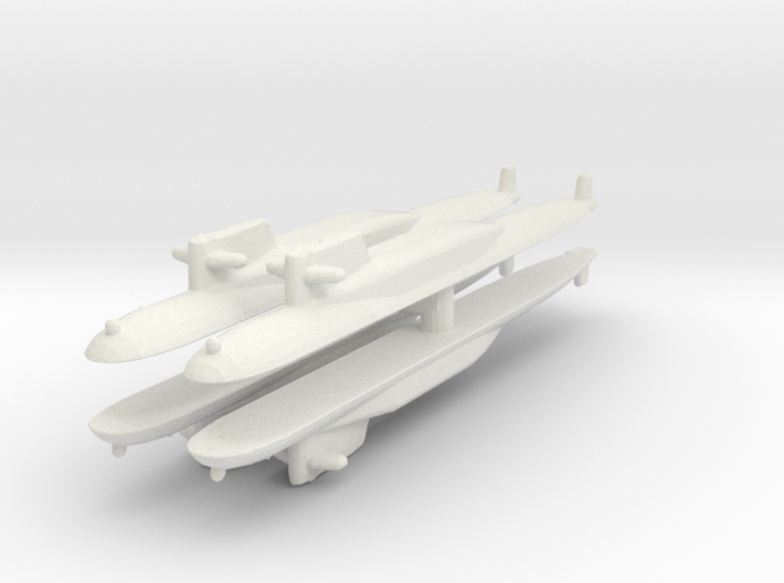 PLAN Type 092 Xia Class waterline 3d printed