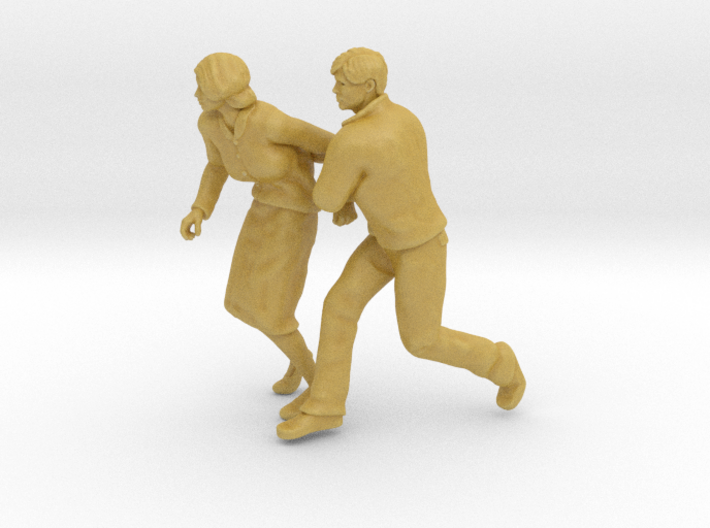 Couple Running Figure 3d printed