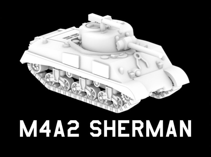 M4A2 Sherman 3d printed