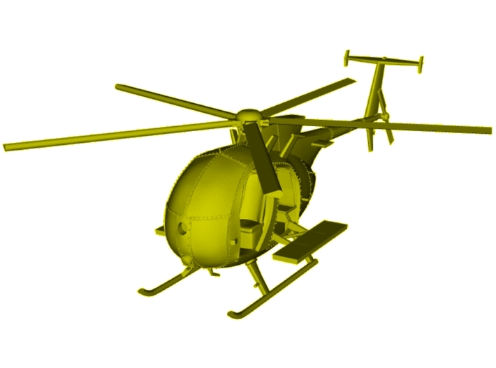 1/400 scale Boeing MH-6 Little Bird x 1 heli 3d printed
