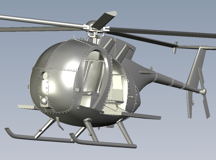 1/400 scale Boeing MH-6 Little Bird x 2 helis 3d printed 