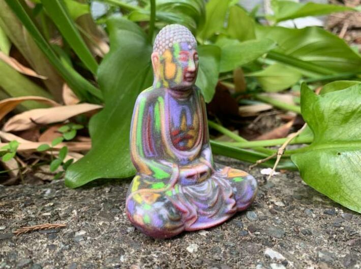 Textured Buddha: paint studio 3d printed
