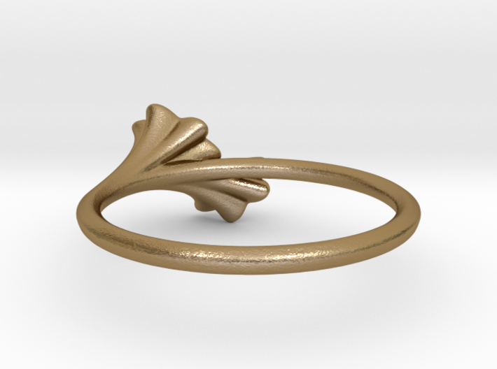 Ruffled Trumpet Ring 3d printed
