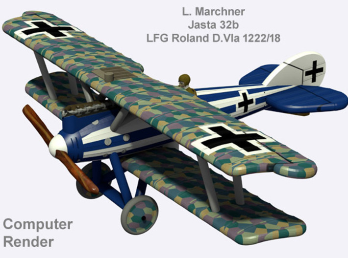 Ludwig Marchner LFG Roland D.VIa (full color) 3d printed 