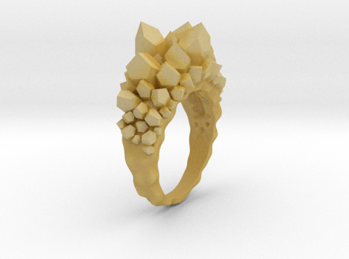 Crystal Ring Size 10 3d printed