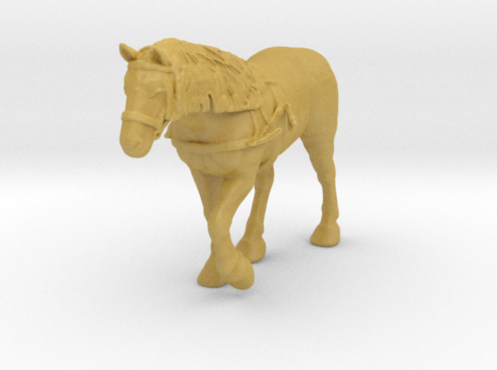Draft Horse w/Harness 3d printed