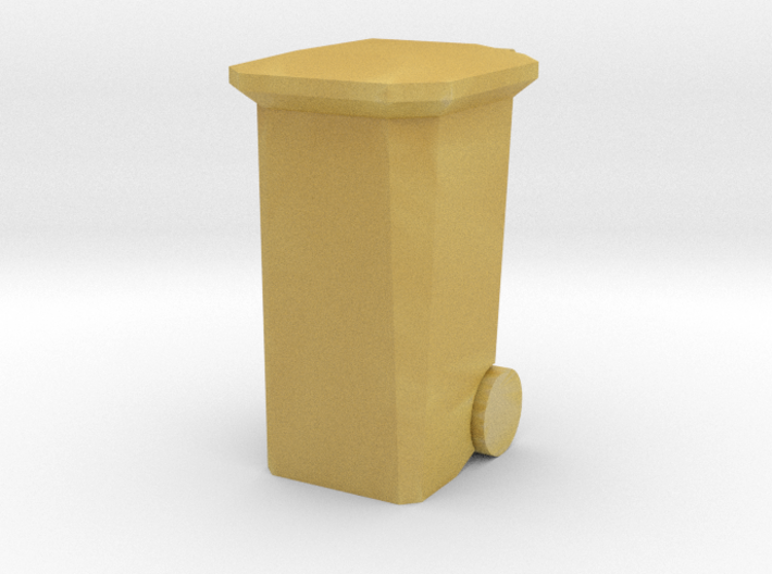 Garbage Cans Square Wheeled 3d printed