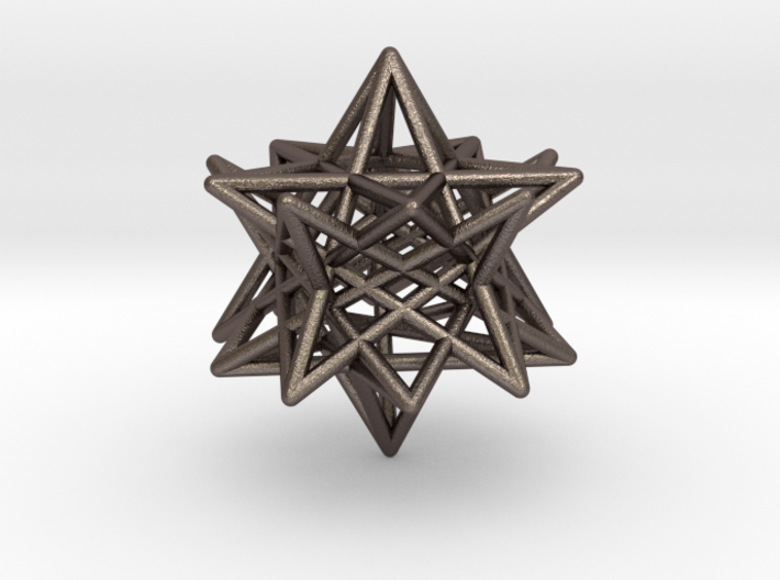 modified twisted Small stellated dodecahedron 3d printed