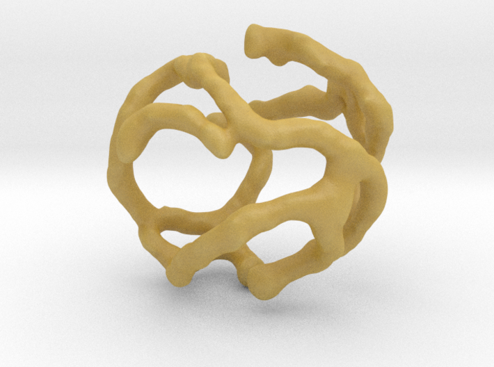 Mitochondrial network of S. Cerevisiae 3d printed