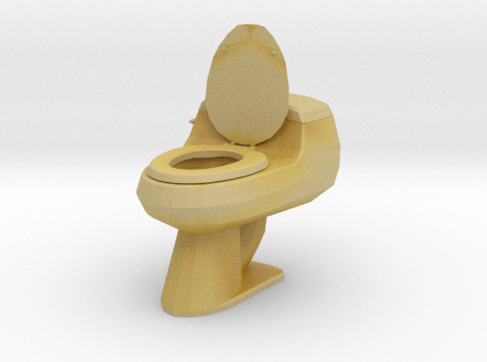 Miniature Dollhouse Toilet 3d printed