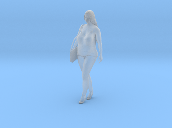 Young woman standing (N scale figure) 3d printed