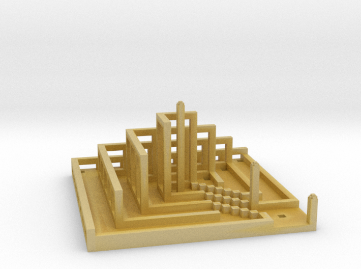 2:1 Base-to-Height Ratio - Pyramidal Labyrinth 3d printed
