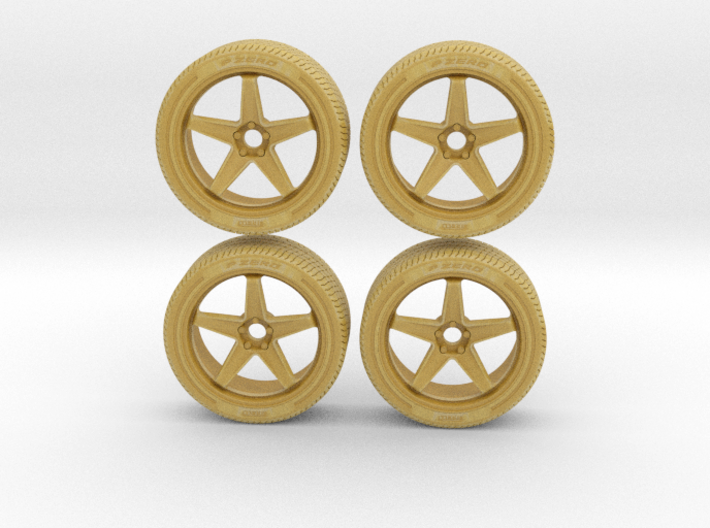 Miniature Konig Neoform Rim - Tire &amp; Rim - 4x 3d printed