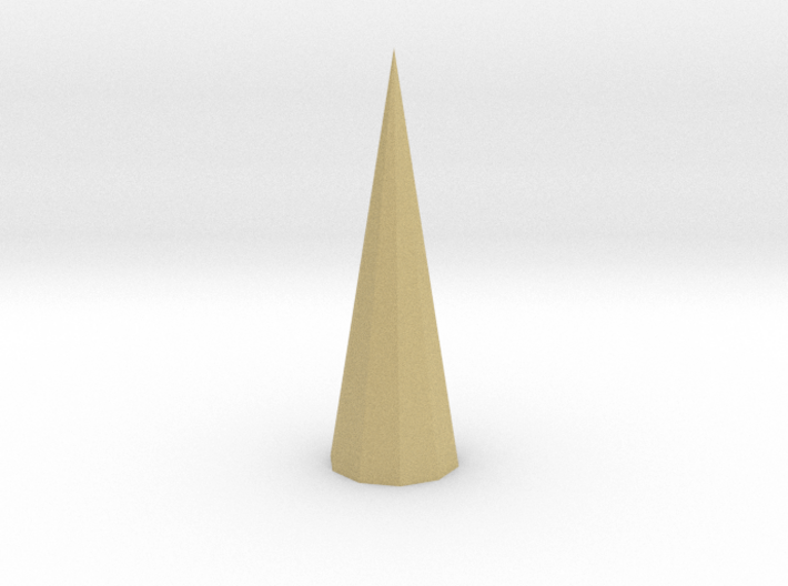 03. Decagonal Pyramid - 1 in 3d printed