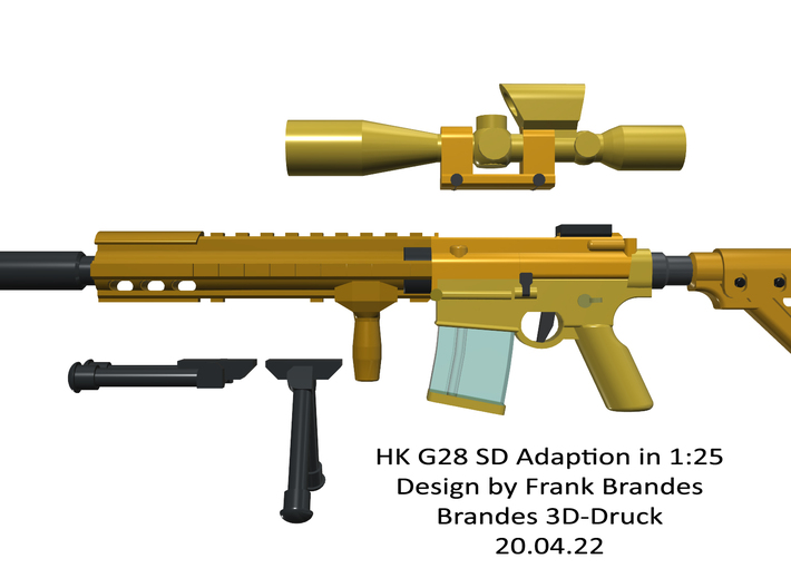HK G28 Modular Set 3d printed 