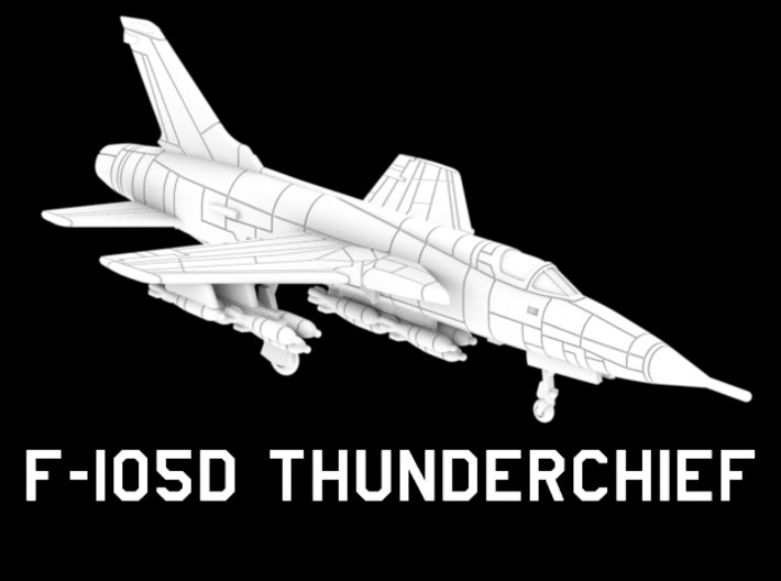 F-105D Thunderchief (Loaded) 3d printed