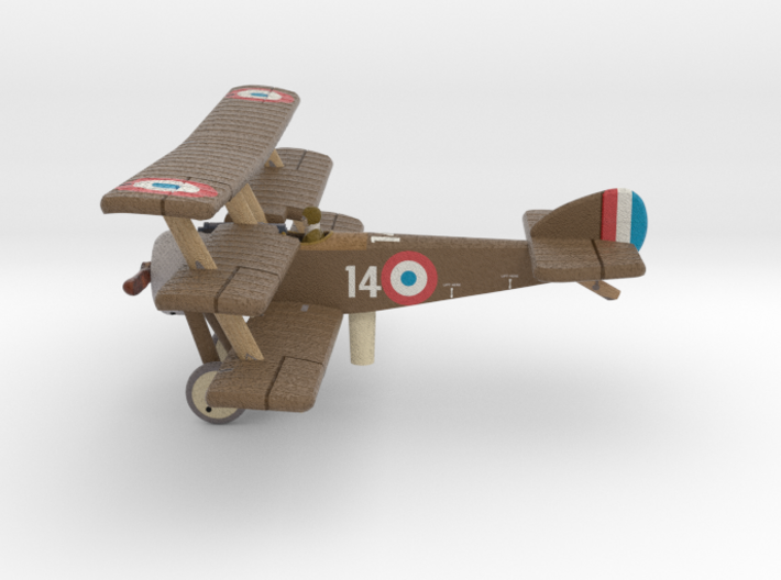 French Sopwith Triplane #14 (full color) 3d printed 