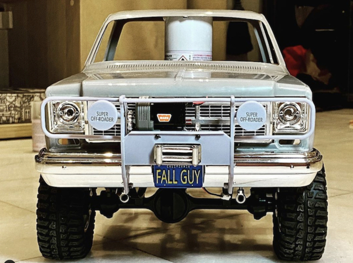 FALL GUY truck licence plate 1/10 scale 3d printed 