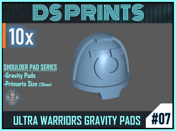Ultra Warrior GRAVITY Shoulder pad x10 3d printed 