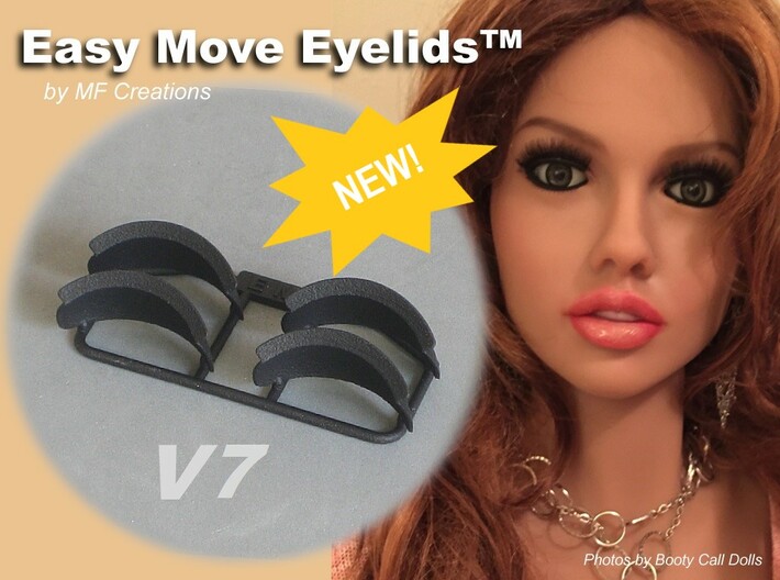 Easy Move Eyelids™ V7-2PR 3d printed