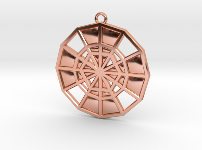 Restoration Emblem 13 Medallion (Sacred Geometry) 3d printed