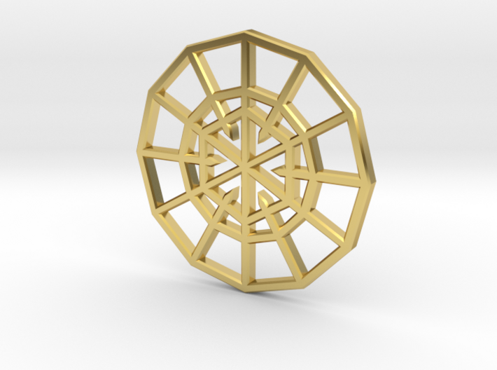 Resurrection Emblem CHARM 01 (Sacred Geometry) 3d printed 