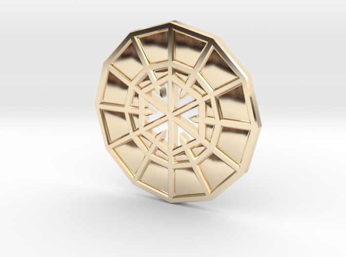 Resurrection Emblem CHARM 05 (Sacred Geometry) 3d printed